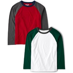 The Children's Place Boys' 2 Pack Long Sleeve Fashion T-Shirts 2-Pack in Saudi Arabia