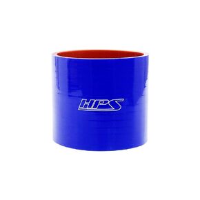 HPS HTSC-138-BLUE Silicone High Temperature 4-ply Reinforced Straight Coupler Hose, 100 PSI Maximum Pressure, 3" Length, 1-3/8" ID, Blue