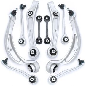 10pcs Front Lower Upper Control Arm W/Ball Join Compatible With 2009-2010 Audi A4 Quattro A5 Quattro Q5 S4, 2008-2010 Audi S5