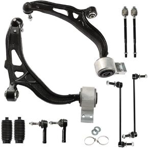 WFLNHB 10pc Steering Suspension Kit Front Lower Control Arm Ball Joint Sway Bar Link Tie Rod End Kit Replacement for 2011-2017 Ford Explorer
