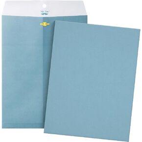 Mr. Pen- Clasp Envelopes, 18 Pack, 9" x 12", Blue, Kraft Letter Size Envelopes, Blue Envelopes, Document Envelope, Clasp Kraft Envelopes, Clasp and Gummed Closure Envelopes, Manilla Envelopes