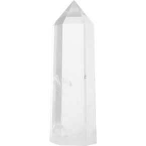 Jet Genuine Quartz Crystal Obelisk Tower Free Booklet Jet International Crystal Therapy Jumbo 6 Facet Approx. Aura Rock Crystal Natural Polished Earth Spirit Balance Point