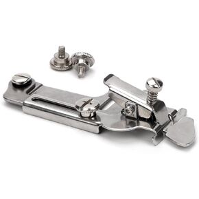 Multifunctional Magnetic Seam Guide with 2 Replacement Screws, Stainless Steel Hemmer Edge Guide Sewing Machine Presser Foot Accessories Hem Guide for Industrial and Home Sewing