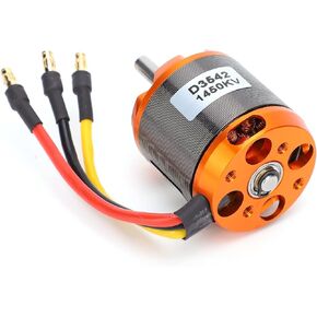 RC Airplane Motor, D3542 Brushless Motor 1450KV / 1250KV / 1000KV Low Noise RC Brushless Motor for RC Fixed‑Wing Aircraft