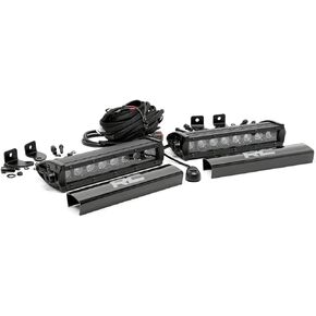 Rough Country 8" Black Series Single Row CREE LED Light Bar | Pair - 70728BL