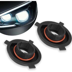 2 PCS H4 Car LED Headlight Bulb Retainers, Nylon Fiber Durable Headlight Bulb Adapter Sockets, High-Performance Bulb Adapter Bracket Holder Base Sockets for SUV Truck