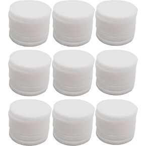 Julie Wang 100PCS 17mm Round Aromatherapy Refill Pads Electric Humidifier Diffuser Refill Pads Scented Oil Pads for Scent Ball Plug-in Diffuser White