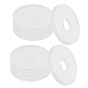 10Pcs Clear Plastic Replacement Washers 3/4 Inch,1/16 Inch Thickness Vinyl Flat Washer Gasket for Glass Shower Door Handles Standoff Cap Assemblies
