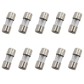 10 Pack F5AL Fast-Blow Mini Fuse 5A 5amp 125V Glass Fuses 0.14 x 0.39 inch / 3.6 x 10 mm (125Volt) (F5A)