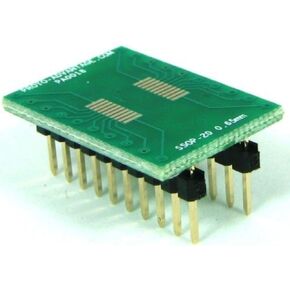 (Qty 2) Proto-Advantage PA0018 SSOP-20 to DIP-20 SMT Adapter (0.65 mm Pitch)