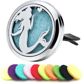 Car Diffuser Vent Clip 30mm Car Essential Oil Diffuser Vent Clips Aromatherapy Air Freshener with 10 Felt Pads Car Accessories Mother's Day for Women (Elephant Boy)