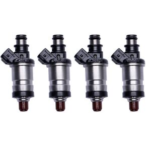 06164-P5M-000 06164P5M000 FJ582 842-12192 4 PCS Fuel Injectors Compatible with 1997-2001 Hond-a Prelud-e 2.2L-L4 H22A4