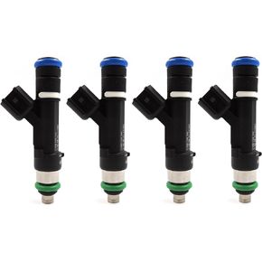 HiSport Fuel Injector 0280158162 Compatible with Ford Mazda Mercury 2.5L 4 Hole 09-18 (4 PCS/Pack)