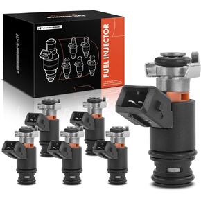 A-Premium Fuel Injectors Compatible with Volkswagen Jetta 1999-2001, Golf 1999-2001, EuroVan 1997 1999-2000, V6 2.8L, Replace# 021906031D 6-PC Set