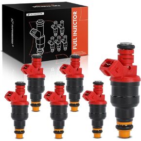 A-Premium Fuel Injectors Set of 6 Compatible with Ford Explorer 1993-1996, Ranger 1993-1996, Aerostar 1996 & Mazda B4000 1994-1996, Navajo 1993-1994, 4.0L, Replace# ZZM218741, ZZM213250