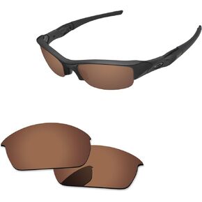 Replacement Lenses for Oakley Flak Jacket OO9008 Sunglasses Copper Brown