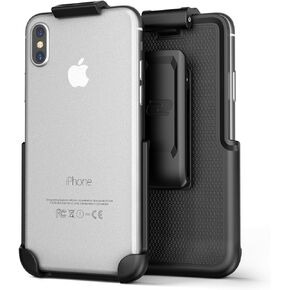 Encased ClipMate Belt Holster, Designed for iPhone X/XS (5.8") Secure Case-Free Design (No case Included)