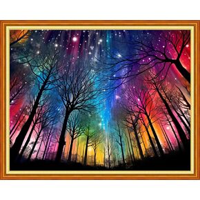 Foxdiviy Stamped Cross Stitch Kits Full Range of Embroidery Needlework Starter Kits for Beginners Adults 11CT Embroidery Patterns Art Crafts DIY Needlepoint Kits- Dragon Flower 16x20 inch