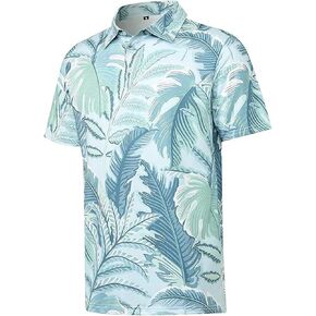 قمصان بولو رجالي من AOTORR مقاس جاف وطباعة ماصة للرطوبة وأكمام قصيرة قمصان جولف للرجال in Kuwait