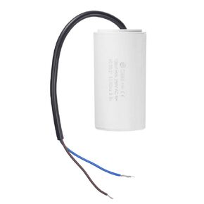 uxcell CBB60 Run Capacitor 100uF 250V AC 2 Wires 50/60Hz Cylinder 93x49mm White for Air Compressor Water Pump Motor