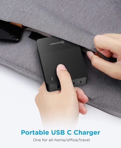 100W USB C Charger, UtechSmart 4-Port Fast Charger Station, Wall Charger Block Power Adapter Compatible with MacBook Pro/Air, iPad, iPhone 14 Pro, Galaxy, Steam Deck, in Saudi Arabia