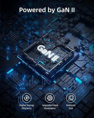 شاحن USB C بقوة 100 واط، 4 منافذ GaN، هاتف صغير الحجم قابل للطي، شاحن جداري سريع الشحن، محول طاقة متوافق مع أجهزة MacBook، iPad، iPhone، Galaxy، الكمبيوتر المحمول، AirPods، Apple Watch والمزيد in Kuwait