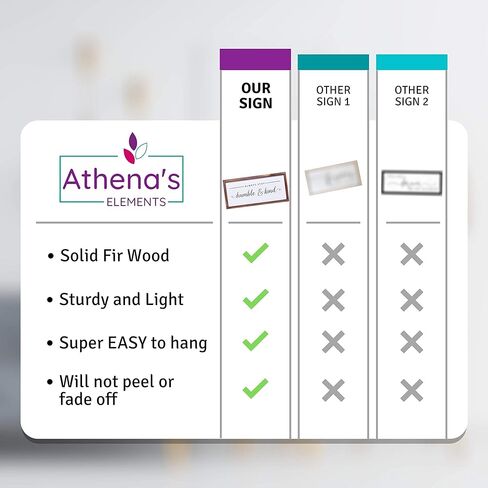 ديكور مزرعة - ديكور جداري فني حديث ريفي - ابق دائمًا متواضعًا ولطيفًا - لافتة مطبوعة بإطار من الخشب الصلب لتزيين جميع الغرف - مقاس 8 × 17 بوصة in Kuwait