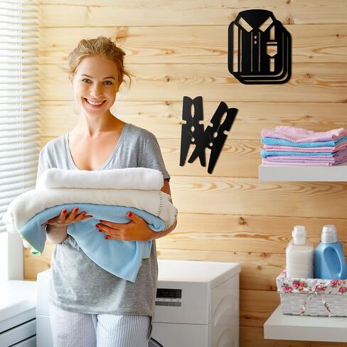 4 Pieces Laundry Room Decor Laundry Sign Wash Dry Fold Repeat Laundry Sign Decorations Rustic Handmade Wood Farmhouse Laundry Room Wall Decor Decorative Signs Plaques for Room Bathroom Laundry Room in Saudi Arabia