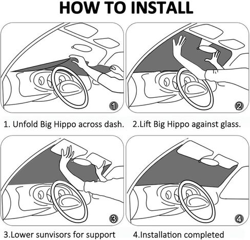 Funny Cat Print Car Sun Shade Windshield Cute, Fashion Foldable Car Front Window Sunshades for Most Sedan SUV Trucks in Saudi Arabia