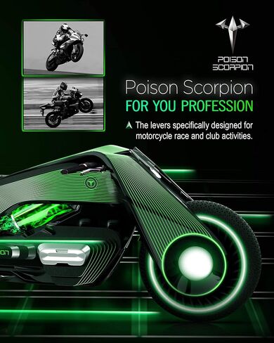POISON SCORPION Black Motorcycle Brake Clutch Levers Wheel Adjustable Short Compatible with DL650 V-Strom 2004-2010 | SV650 SV650S 1999-2008 | Katana 600 750 GSX650F GSX750F 1998-2006 in Saudi Arabia