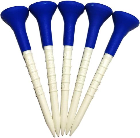 Depth Mark Plastic Golf tess with Wide Soft Rubber Cover 3 1/4 83mm Pack of 50 Almost Unbreakable in Saudi Arabia