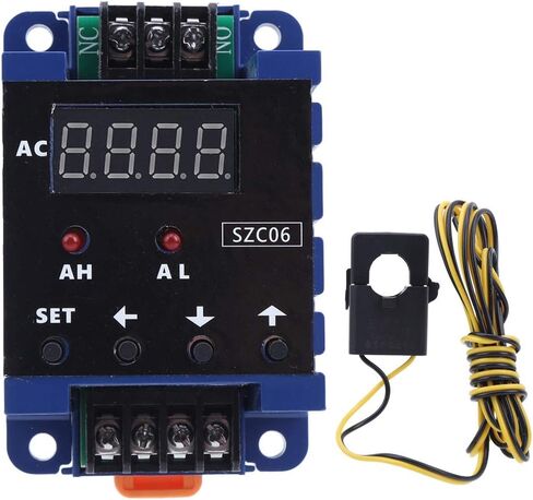 SZD06 DC8‑35V AC Digital Ammeter, Upper and Lower Limit Alarm Delay Relay Detector for Measurement and Display of A Single Current(100A) in Saudi Arabia