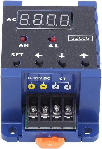 SZD06 DC8‑35V AC Digital Ammeter, Upper and Lower Limit Alarm Delay Relay Detector for Measurement and Display of A Single Current(100A) in Saudi Arabia