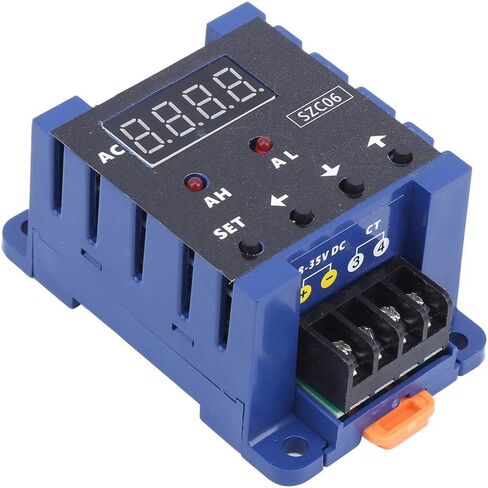 SZD06 DC8‑35V AC Digital Ammeter, Upper and Lower Limit Alarm Delay Relay Detector for Measurement and Display of A Single Current(100A) in Saudi Arabia
