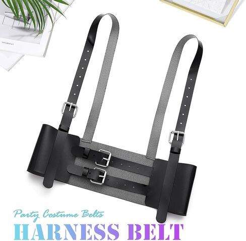 BODIY الشرير حزام خصر عريض أسود القوطي زي أحزمة النساء أحزمة تسخير الموضة ل الهذيان تأثيري التبعي in Kuwait