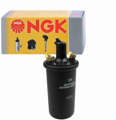 NGK Ignition Coil compatible with Volkswagen Beetle 1.1L 1.2L 1.5L 1.6L H4 1951-1979 in Saudi Arabia