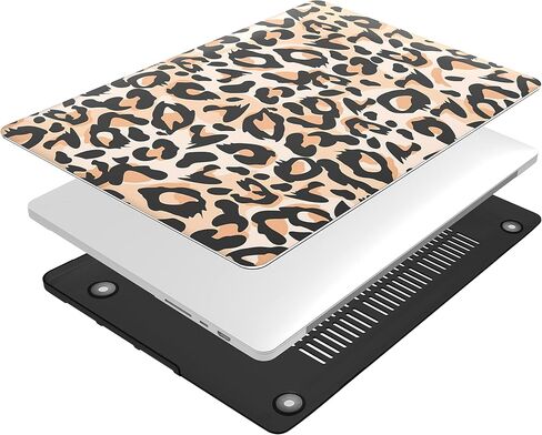 Compatible with MacBook Pro 14 inch Case 2021 2022 Release A2442,Plastic Hard Shell Case + Keyboard Cover + Screen Cover，for MacBook Pro 14.2 inch with M1 Pro/M1 Max & Touch ID,Leopard Print B in Saudi Arabia