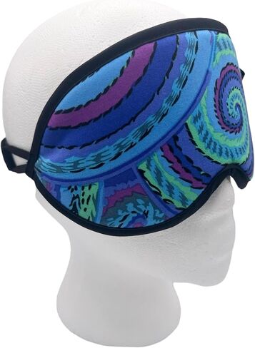 Dream Essentials Dreamland Premium Sleep Mask, Handmade in The USA, Breathable Natural Cotton, Adjustable Strap, Men and Women, Nose Bridge for Light Block, Travel, Yoga, Meditation (Dream Spiral) in Saudi Arabia