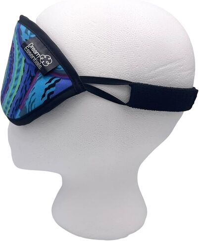 Dream Essentials Dreamland Premium Sleep Mask, Handmade in The USA, Breathable Natural Cotton, Adjustable Strap, Men and Women, Nose Bridge for Light Block, Travel, Yoga, Meditation (Dream Spiral) in Saudi Arabia