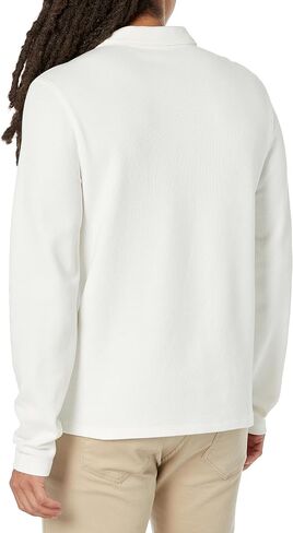 Vince Men's Dbl Knit Pique L/S Polo in Saudi Arabia