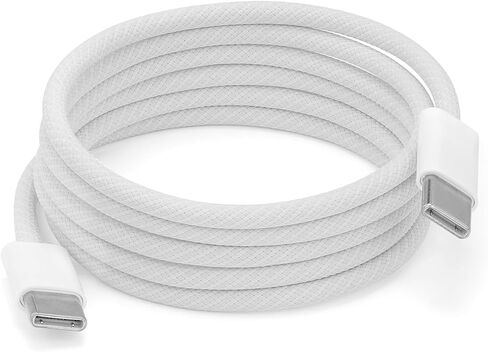 كابل شحن سريع USB C إلى USB C، من النوع C إلى النوع C، 3.3FT 60W، نقل بيانات عالي السرعة، للهاتف والكمبيوتر المحمول والوسادة والشاحن والعديد من الأجهزة المزودة بمنفذ USB من النوع C in Kuwait