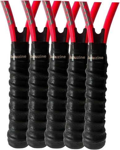 Racket Grip Tacky Tennis Grip Absorbent Anti-Slip Badminton Overgrip Pickleball Overgrip with Damping Ridges Overgrips 3pcs/5pcs in Saudi Arabia