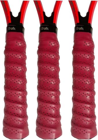 Racket Grip Tacky Tennis Grip Absorbent Anti-Slip Badminton Overgrip Pickleball Overgrip with Damping Ridges Overgrips 3pcs/5pcs in Saudi Arabia