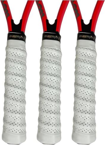 Racket Grip Tacky Tennis Grip Absorbent Anti-Slip Badminton Overgrip Pickleball Overgrip with Damping Ridges Overgrips 3pcs/5pcs in Saudi Arabia