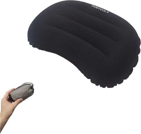 Camping Pillow-Compressible, Ultralight Inflatable,Compact, Comfortable, Ergonomic Inflating Pillows for Neck & Lumbar Support While Camp, Hiking(Navy Blue,with Anti Slip Straps) in Saudi Arabia