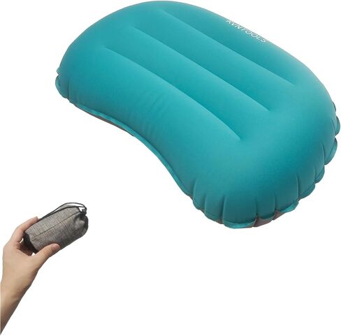 Camping Pillow-Compressible, Ultralight Inflatable,Compact, Comfortable, Ergonomic Inflating Pillows for Neck & Lumbar Support While Camp, Hiking(Navy Blue,with Anti Slip Straps) in Saudi Arabia
