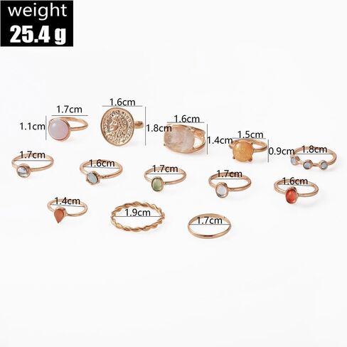 CSIYANJRY99 Gold Bohemian Knuckle Ring Set for Women Girls, Vintage Stacked Delicate Knuckle Finger Gold Jewelry Set With Star-moon Butterfly and Sparkling Crystal Rhinestone Ring in Saudi Arabia