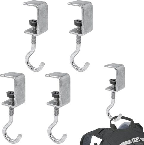 Zayin Desk Mount Hook and Schoolbag Holder Hook Clamp,On Backpack Hanger Portable Desk Mount Headphones Holder for Reduce Desk Clutter Table Desk Table Hanging Storage in Saudi Arabia