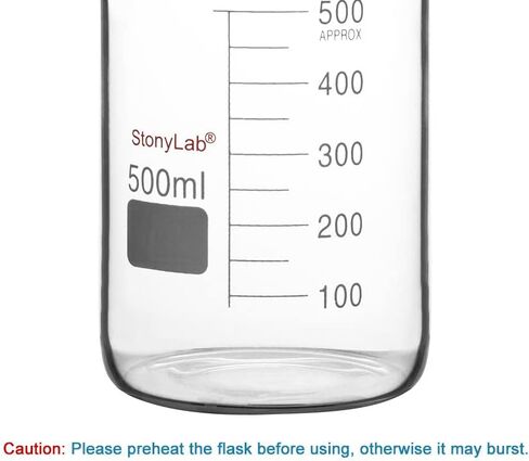 stonylab Glass Beaker, 1 Pack Borosilicate Glass Graduated Low Form Griffin Beaker with Pouring Spout Lab Beaker, 5000 ml in Saudi Arabia