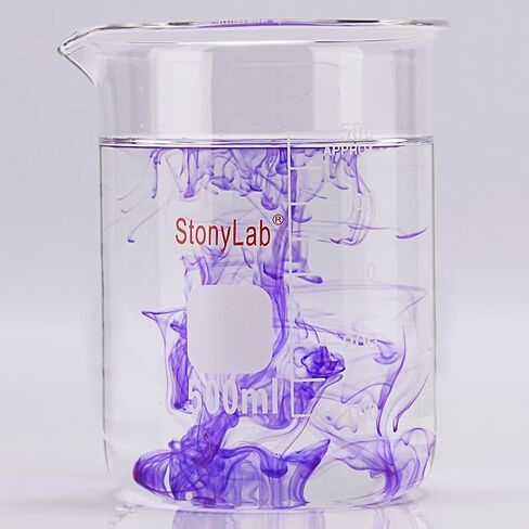 stonylab Glass Beaker, 1 Pack Borosilicate Glass Graduated Low Form Griffin Beaker with Pouring Spout Lab Beaker, 5000 ml in Saudi Arabia